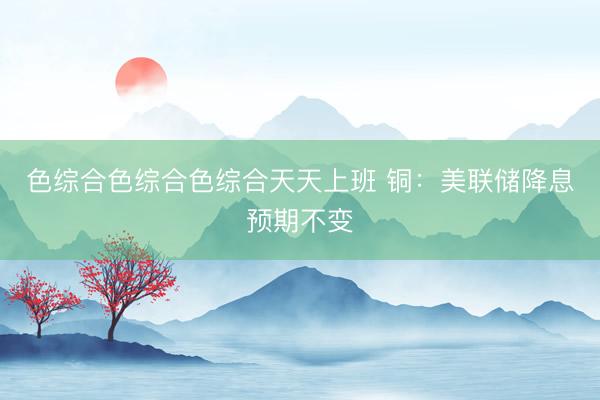 色综合色综合色综合天天上班 铜：美联储降息预期不变