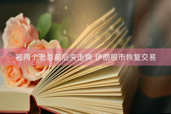 被两个老总前后夹击爽 伊朗股市恢复交易
