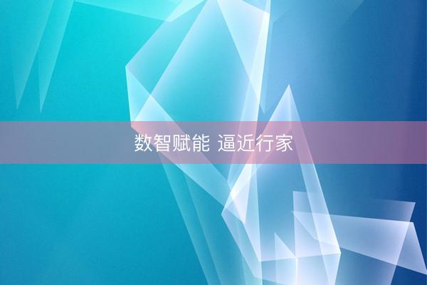 数智赋能 逼近行家