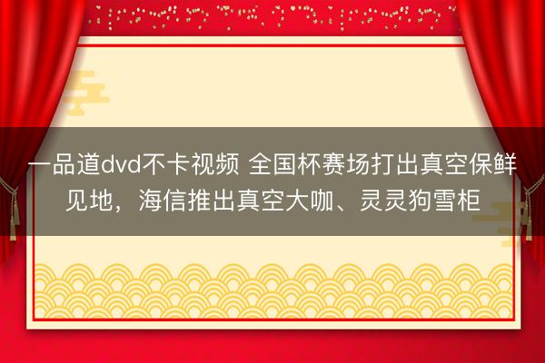 一品道dvd不卡视频 全国杯赛场打出真空保鲜见地，海信推出真空大咖、灵灵狗雪柜